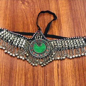 Vintage Headpiece Afghan headpiece, Hair Jewelry, Headpiece Jewelry, Tribal Hand